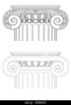 Colonna ionica Illustrazione Vettoriale