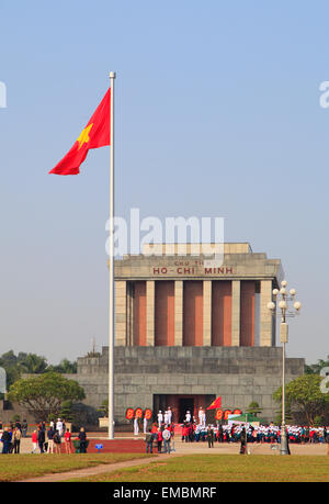 Il Vietnam, Hanoi, il Mausoleo di Ho Chi Minh, Foto Stock