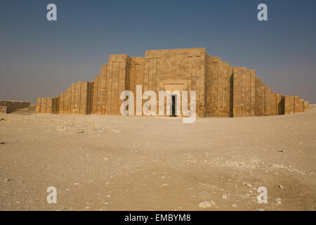 Cappelle sul lato ovest del complesso di Djoser a Saqqara. Necropoli per l'antica capitale egiziana Memphis Foto Stock