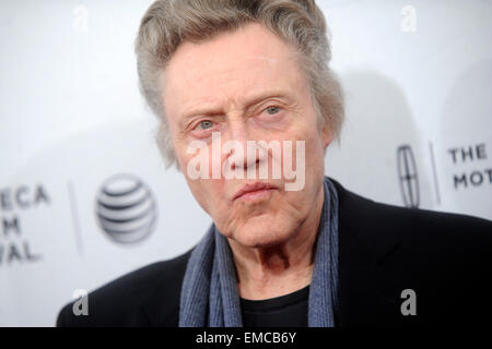 Christopher Walken assiste la premiere del 'Quando Vivo la mia vita su di nuovo' durante il 2015 Tribeca Film Festival presso il Teatro SVA on April 18, 2015 in New York City/picture alliance Foto Stock