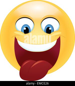 emoticon felice Illustrazione Vettoriale