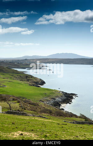 Irlanda, Co Galway, Connemara, Clifden, Sky Road, Clifden bay Foto Stock