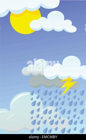 Giornata di pioggia Illustrazione Vettoriale