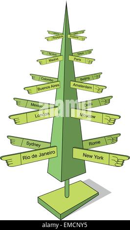 Albero di viaggio Illustrazione Vettoriale