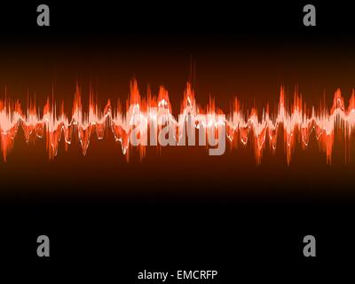Elettronico suono sinusoidale o onde audio. EPS 10 Illustrazione Vettoriale