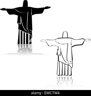 Cristo Redentore Illustrazione Vettoriale