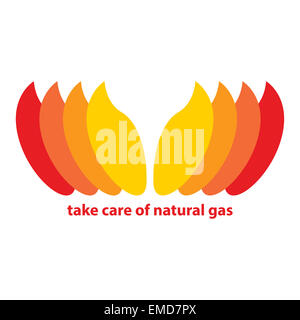 Prendersi cura del gas naturale Foto Stock