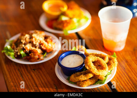 Diversi tipi di snack a pranzo snack Foto Stock