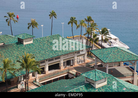 Hawaii, Oahu, Honolulu Aloha Tower Marketplace, Foto Stock