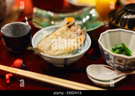 La colazione giapponese Foto Stock