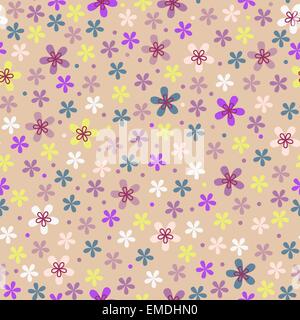 Flower seamless pattern di colori Illustrazione Vettoriale