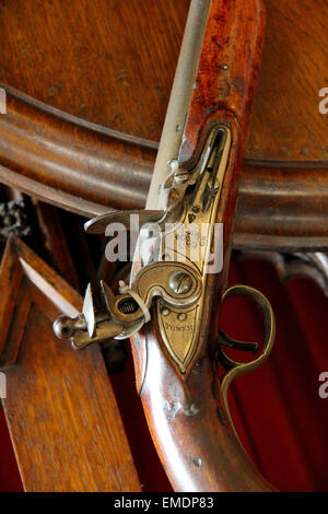 Torre flintlock gun Foto Stock