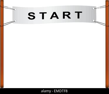 Linea di partenza Illustrazione Vettoriale