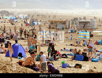 North Devon visualizzazioni Woolacombe Sands Woolacombe Beach Foto Stock