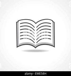 Libro Aperto icona vettore di stock Illustrazione Vettoriale