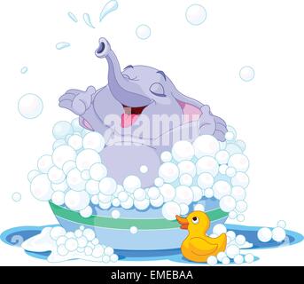 Elefante sveglio Illustrazione Vettoriale