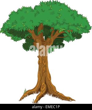 Albero maestoso Illustrazione Vettoriale