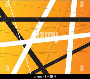Orange Criss Cross Illustrazione Vettoriale