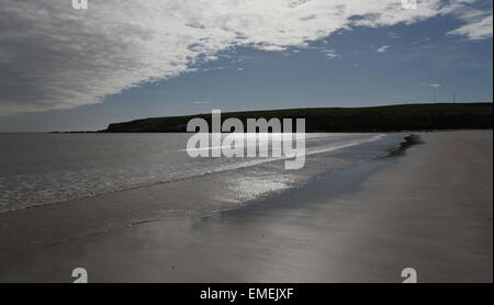 Spiaggia a lunan bay angus scozia aprile 2015 Foto Stock