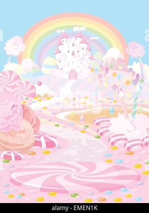 Candy land Illustrazione Vettoriale