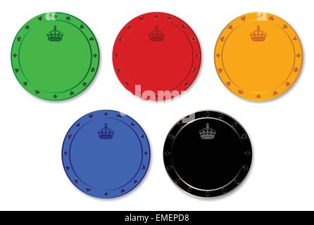 Chip di gioco Illustrazione Vettoriale