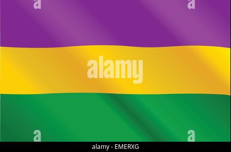 Bandiera di Mardi Gras Illustrazione Vettoriale