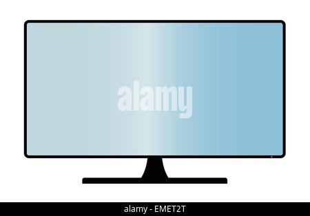 Il monitor di un computer Illustrazione Vettoriale