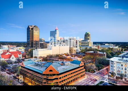 Raleigh, North Carolina, Stati Uniti d'America downtown skyline della citta'. Foto Stock