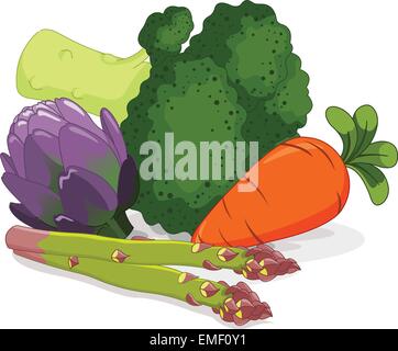 Set di verdure Illustrazione Vettoriale