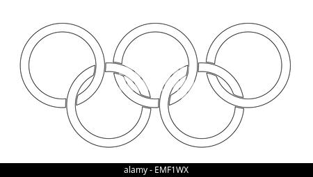 Anelli olimpici Illustrazione Vettoriale