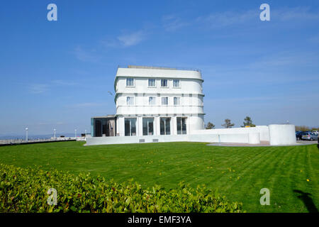 La Midland Hotel a Morecambe è stato progettato da architetto Oliver Hill ed è un punto di riferimento nel Lancashire resort Foto Stock