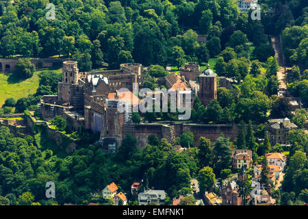 Castello di Heidelberg, Baden-Württemberg, Germania Foto Stock