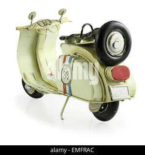 Vecchio retrò moto giocattolo isolato su uno sfondo bianco Foto stock -  Alamy