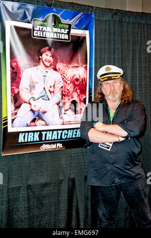 Anaheim. Xix Apr, 2015. Kirk R. Thatcher alla Star Wars Celebration on April 19, 2015 in Anaheim./picture alliance © dpa/Alamy Live News Foto Stock