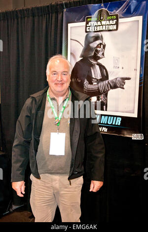 Anaheim. Xix Apr, 2015. Brian Muir alla Star Wars Celebration on April 19, 2015 in Anaheim./picture alliance © dpa/Alamy Live News Foto Stock