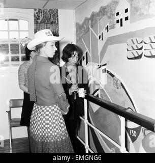 Princess Anne apertura del National Maritime Museum di Greenwich. Il 30 maggio 1974. Foto Stock