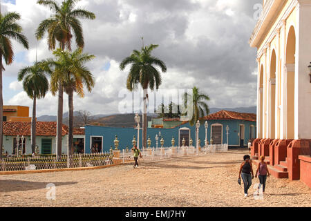 Brunet Palace sulla Plaza Mayor Trinidad Cuba Foto Stock