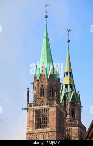 Germania Baviera Norimberga Norimberga St Lawrence Chiesa Lorenzkirche Foto Stock