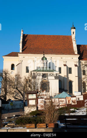 Chiesa parrocchiale di San Bartolomeo e Giovanni Battista (1586-1589) in Kazimierz Dolny, Polonia Foto Stock