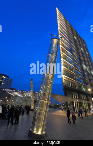 Germania, Berlino, Potsdamer Platz, grattacieli, architettura moderna, Foto Stock