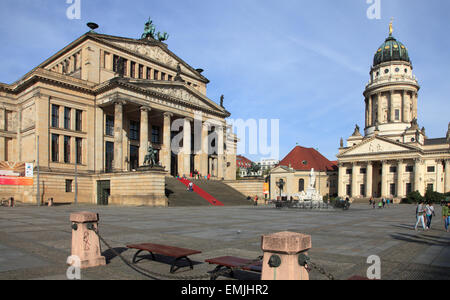 Germania, Berlino, Gendarmenmarkt, Konzerthaus, Concert Hall, Cattedrale francese, Foto Stock