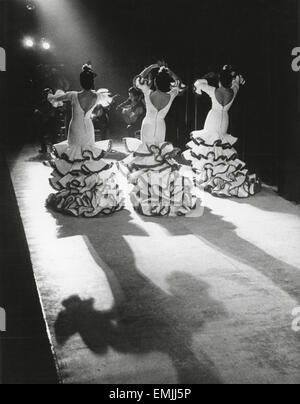 Manuela Vargas Flamenco Troupe, il Columbus Day prestazioni, Padiglione spagnolo, alla fiera mondiale di New York, Stati Uniti d'America, ottobre 15,1965 Foto Stock