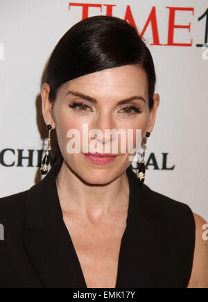 New York, New York, Stati Uniti d'America. Xxi Aprile, 2015. L'attrice JULIANNA MARGULIES assiste il tempo 100 problema di Gala del 100 persone più influenti nel mondo tenutasi a Frederick P. Rose Hall del Jazz presso il Lincoln Center. Credito: Nancy Kaszerman/ZUMAPRESS.com/Alamy Live News Foto Stock