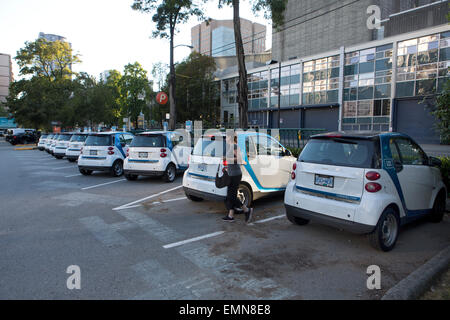 Auto elettrica2go noleggio in Vancouver Foto Stock