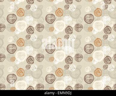 Seamless pattern of simple geometry. Retro-style illustration Illustrazione Vettoriale