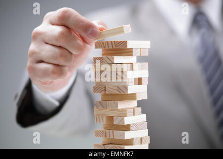 La pianificazione del rischio e della strategia nel business Foto Stock