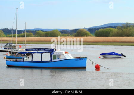 Traghetto Topsham, Fiume Exe a Topsham, Devon, Inghilterra, Regno Unito Foto Stock