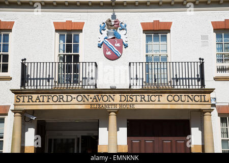 Esterno di Stratford on Avon consiglio del distretto quartier generale Foto Stock