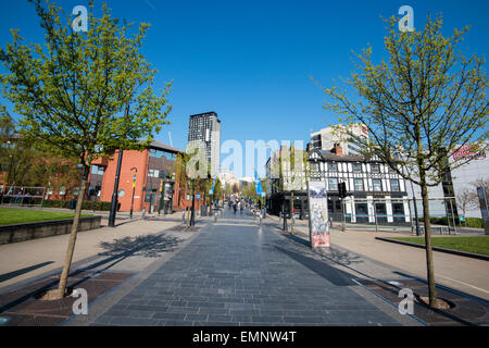 Howard Street a Sheffield, South Yorkshire England Regno Unito Foto Stock