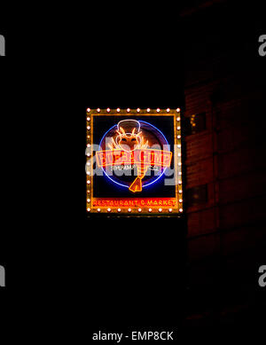 Bubba Gump sign in Chicago Foto Stock